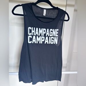 Abella Black Sheer Tank Top